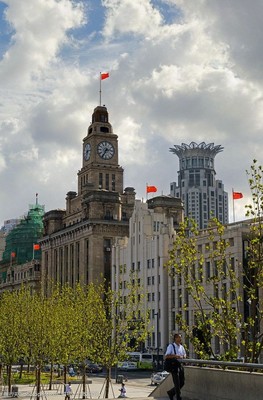 上海外滩钟楼图片素材